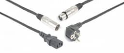 Combikabel XLR + IEC