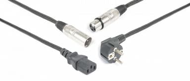 Combikabel XLR + IEC