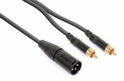 Audiokabel XLR - 2x tulp