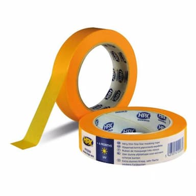 Afplaktape Oranje 25 mm