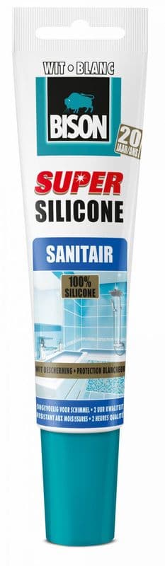 Bison siliconenkit Sanitair Wit