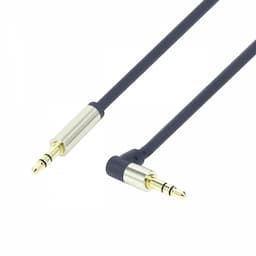 Audiokabel jack - jack haaks slimline