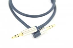 Audiokabel jack - jack haaks slimline