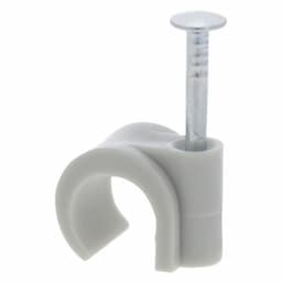 Kabelclip rond 8-10 mm grijs