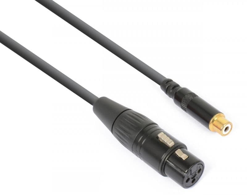 Adapterkabel XLR female - Tulp female