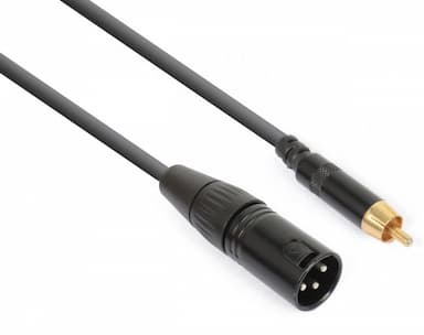 Adapterkabel XLR male - Tulp