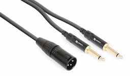 Audiokabel XLR - 2x Jack (6.3mm)