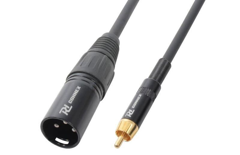 Audiokabel XLR male - Tulp