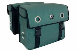 Dubbele canvas tas groen